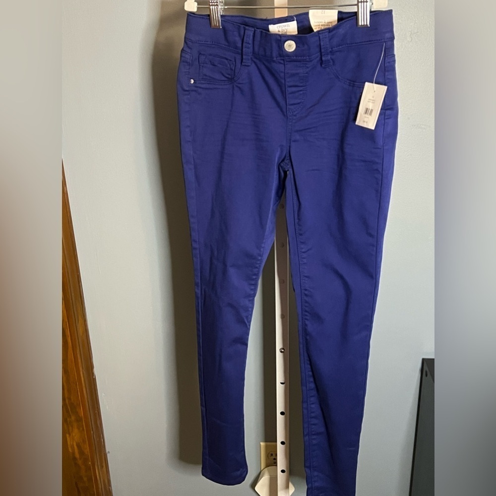 Crown and Ivy Kids Navy Jeggings with Adjustable Waistband